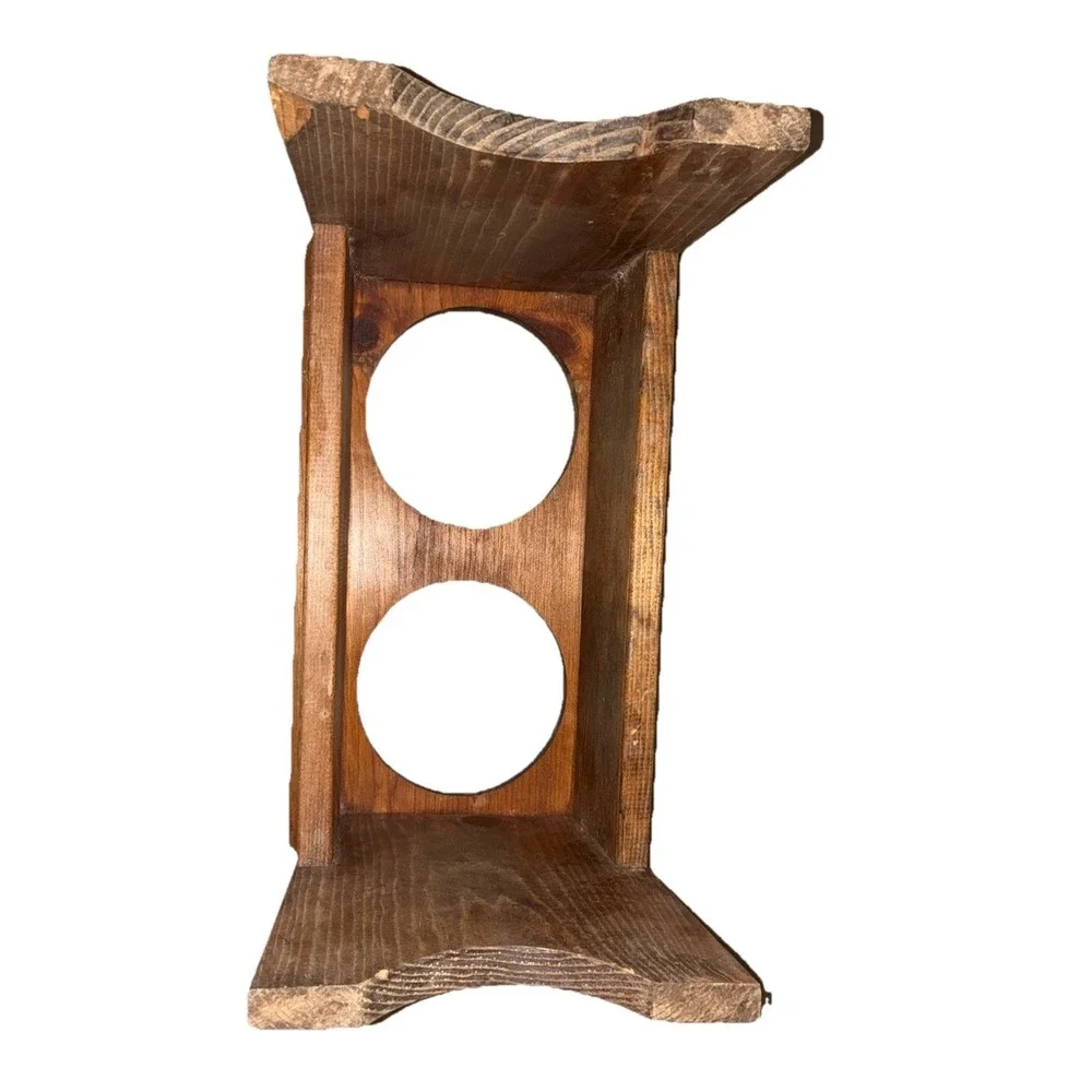 The Original Doggie Dinette Double Bowl Holder Elevated Stand Raised MCM Vintage
